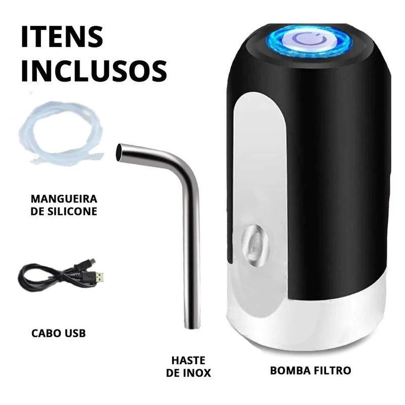 Bomba elétrica universal com carregamento USB